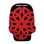 Red Celtic Knot Print Baby Seat Cover