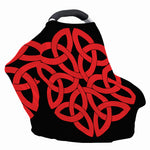 Red Celtic Knot Print Baby Seat Cover