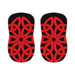 Red Celtic Knot Print Bar Stool Covers
