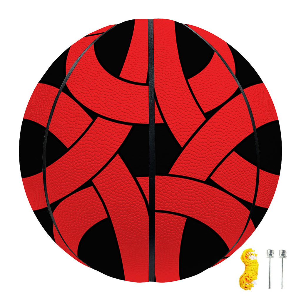 Red Celtic Knot Print Basketball