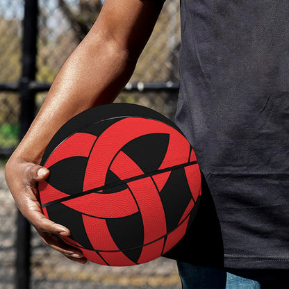 Red Celtic Knot Print Basketball