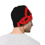 Red Celtic Knot Print Beanie