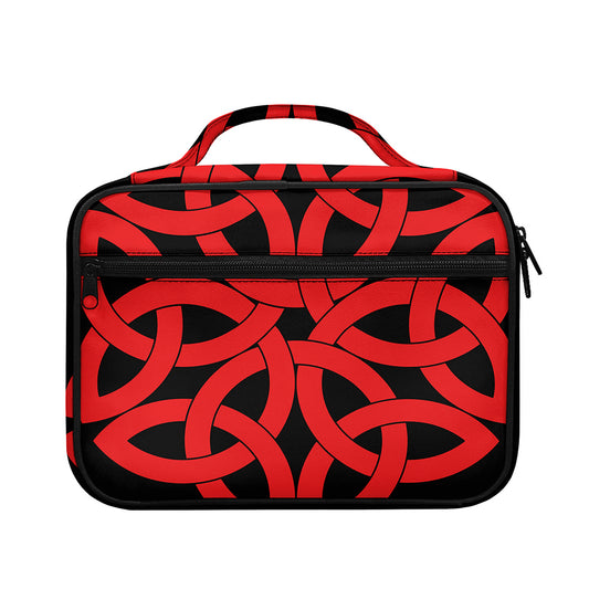 Red Celtic Knot Print Briefcase Bible Bag