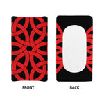 Red Celtic Knot Print Changing Pad Cover