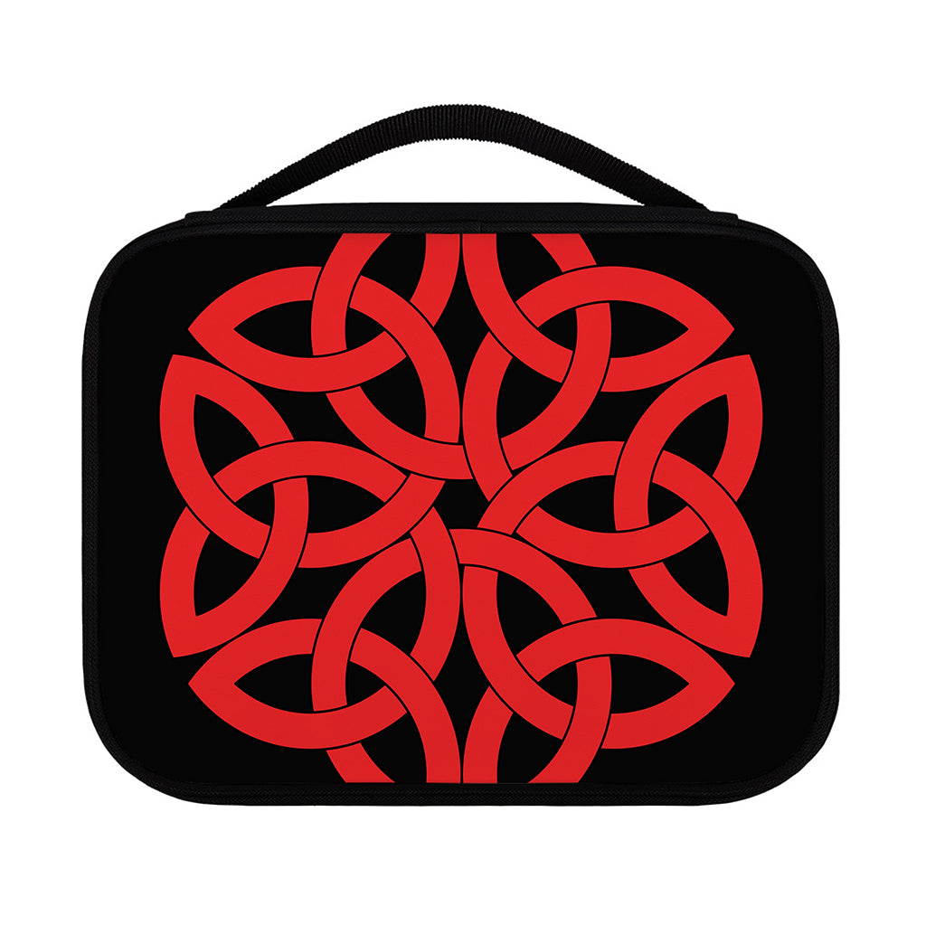 Red Celtic Knot Print Classic Bible Case