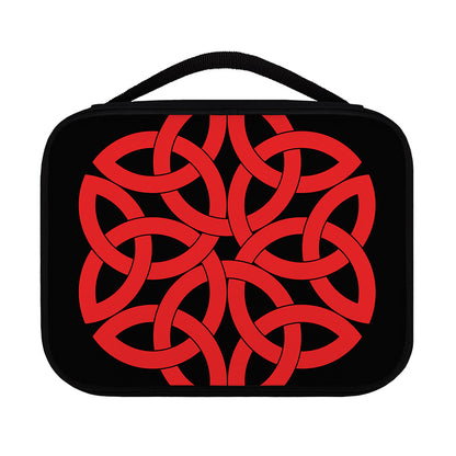 Red Celtic Knot Print Classic Bible Case