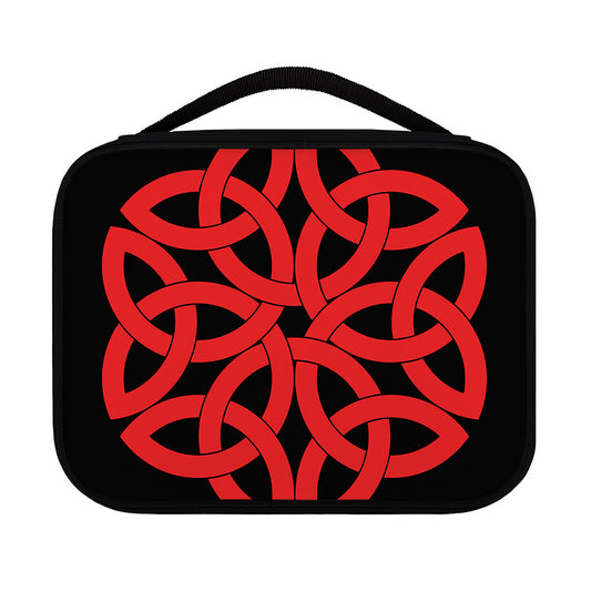 Red Celtic Knot Print Classic Bible Case