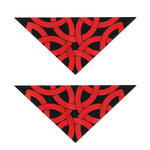 Red Celtic Knot Print Dog Bandana