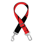 Red Celtic Knot Print Dog Seat Belt