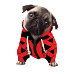 Red Celtic Knot Print Dog Zip Up Hoodie