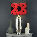 Red Celtic Knot Print Drum Lamp Shade