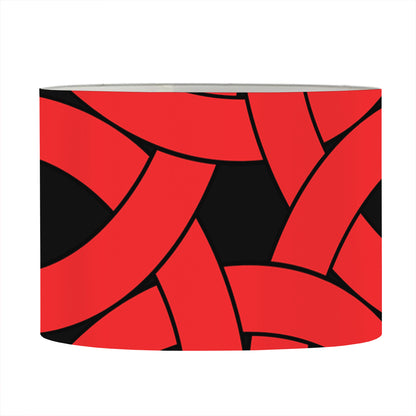Red Celtic Knot Print Drum Lamp Shade