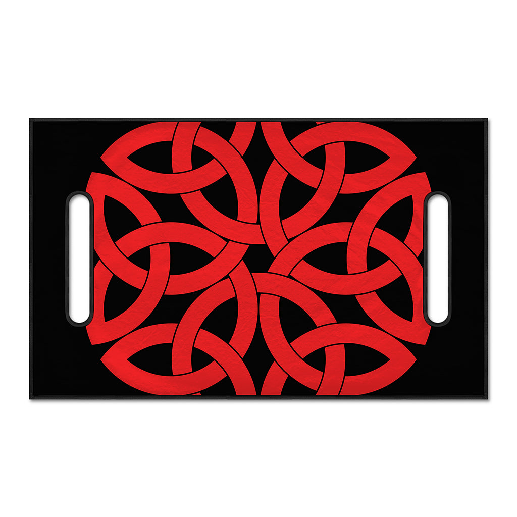 Red Celtic Knot Print Golf Cart Seat Cover