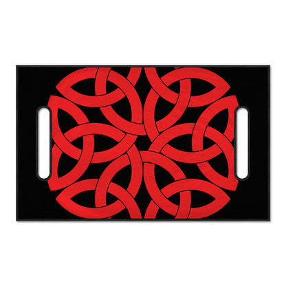 Red Celtic Knot Print Golf Cart Seat Cover