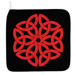 Red Celtic Knot Print Hand Towel