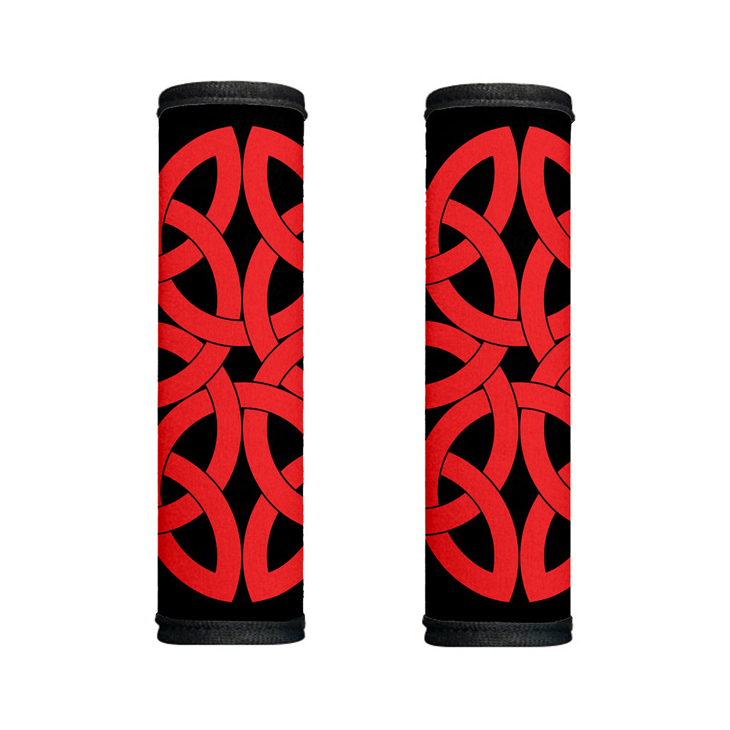 Red Celtic Knot Print Handle Covers