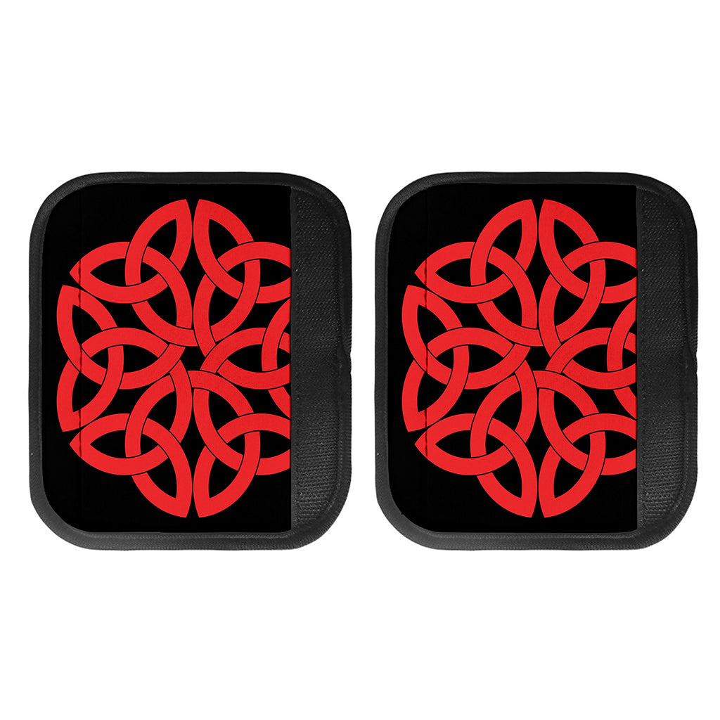 Red Celtic Knot Print Handle Covers