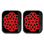 Red Celtic Knot Print Handle Covers