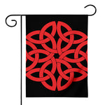 Red Celtic Knot Print House Flag