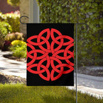 Red Celtic Knot Print House Flag