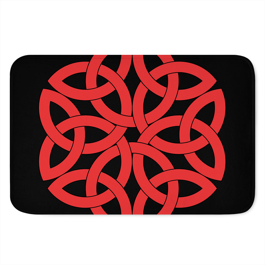 Red Celtic Knot Print Indoor Door Mat