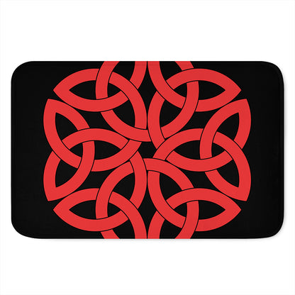 Red Celtic Knot Print Indoor Door Mat