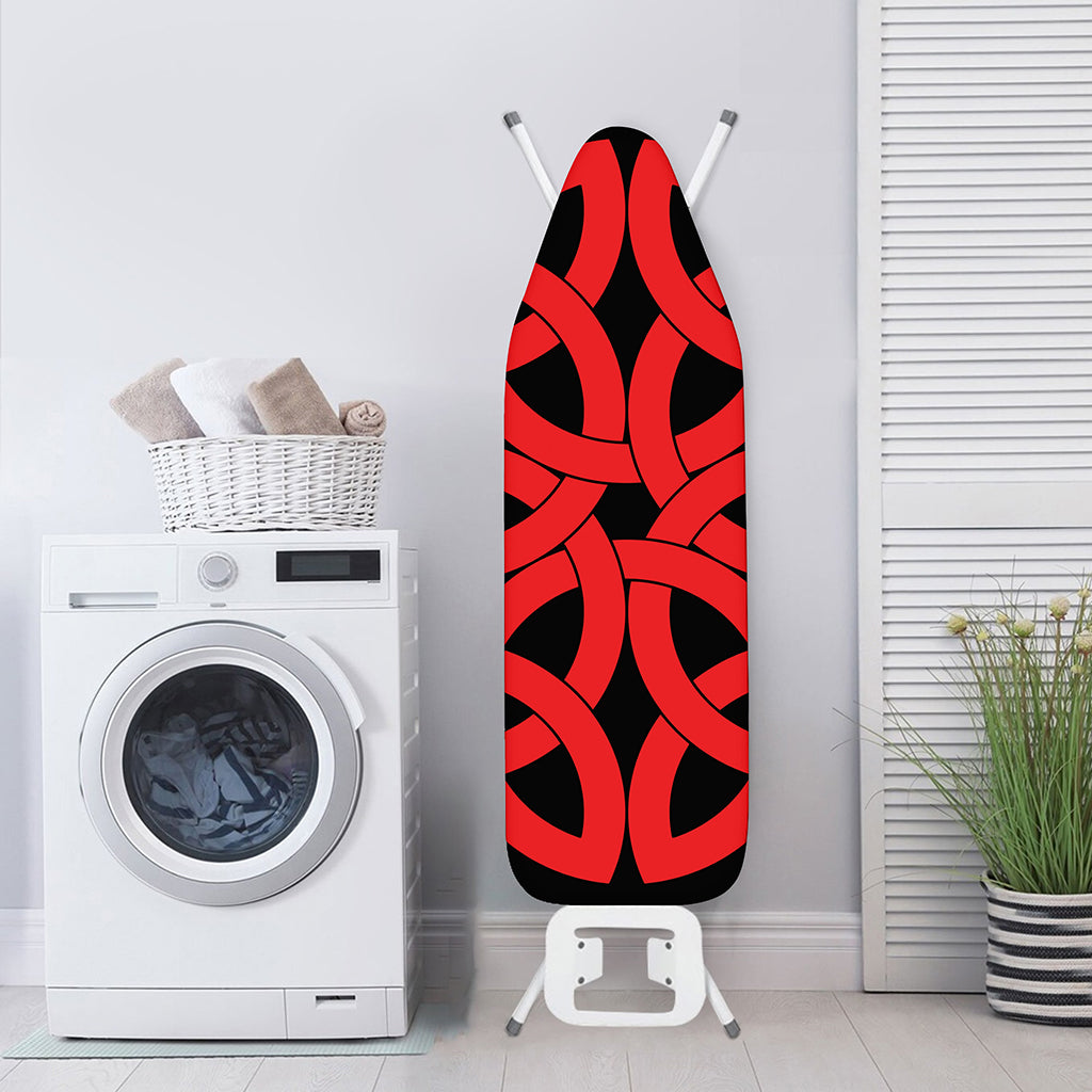 Red Celtic Knot Print Ironing Board Cover