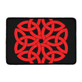 Red Celtic Knot Print Kitchen Mat