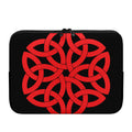 Red Celtic Knot Print Laptop Sleeve