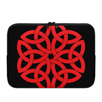 Red Celtic Knot Print Laptop Sleeve