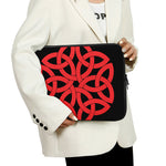 Red Celtic Knot Print Laptop Sleeve