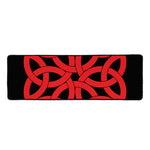 Red Celtic Knot Print Long Kitchen Mat
