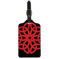 Red Celtic Knot Print Luggage Tag