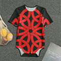 Red Celtic Knot Print Men's Bodysuit