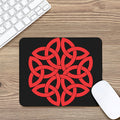 Red Celtic Knot Print Mouse Pad