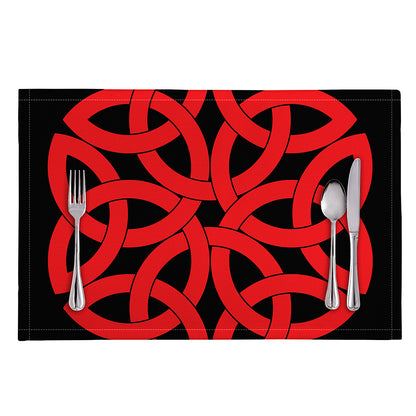 Red Celtic Knot Print Placemat