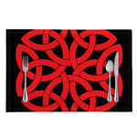 Red Celtic Knot Print Placemat