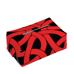 Red Celtic Knot Print Rectangle Tissue Box Cover