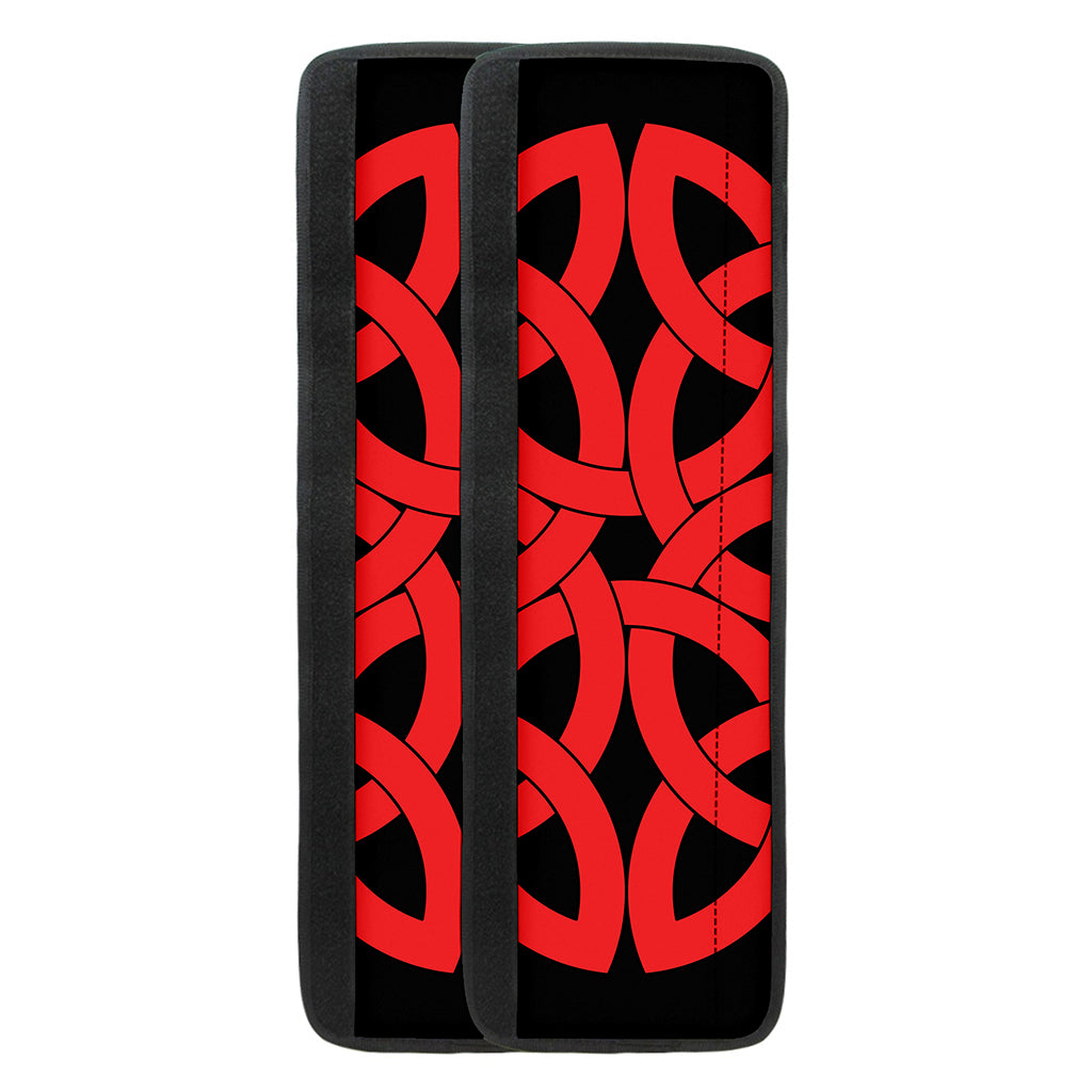 Red Celtic Knot Print Refrigerator Handle Covers
