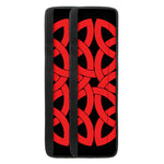 Red Celtic Knot Print Refrigerator Handle Covers