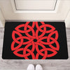 Red Celtic Knot Print Rubber Doormat