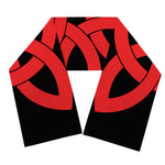 Red Celtic Knot Print Scarf