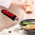 Red Celtic Knot Print Skillet Handle Cover