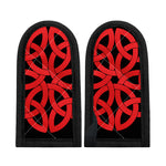 Red Celtic Knot Print Skillet Handle Cover