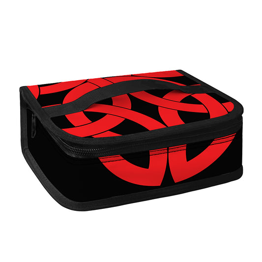 Red Celtic Knot Print Small Lunch Bag