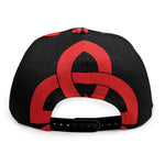 Red Celtic Knot Print Snapback Cap