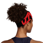 Red Celtic Knot Print Sports Headband