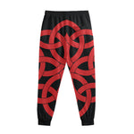 Red Celtic Knot Print Sweatpants