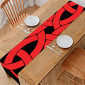 Red Celtic Knot Print Table Runner