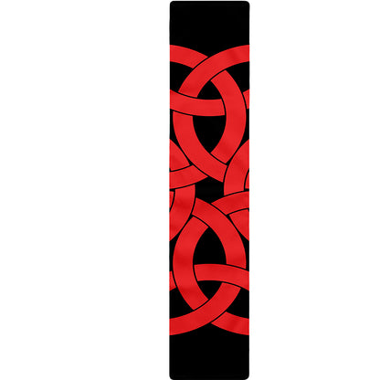 Red Celtic Knot Print Table Runner